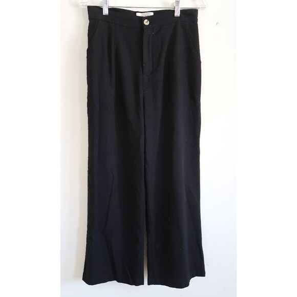 ANTICLOCKWISE Black Trousers - Size Large - Picture 1 of 7